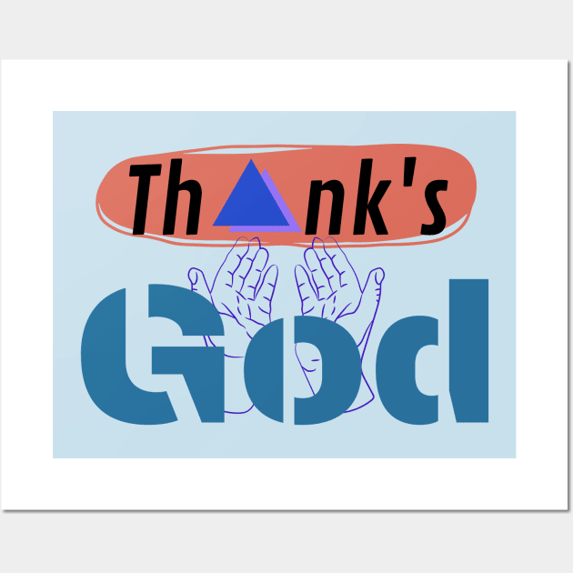 Thanks god Wall Art by Saemutta